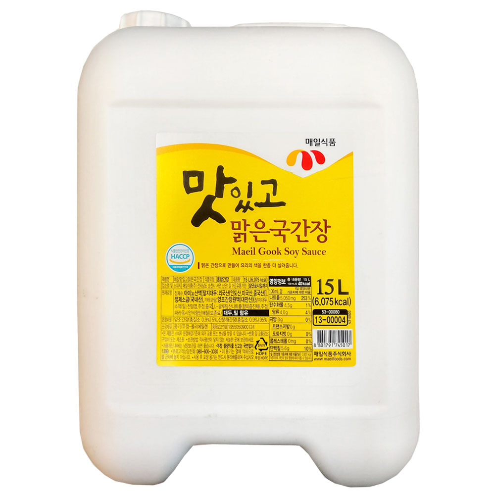 매일) 맛있고 맑은 국간장 15L