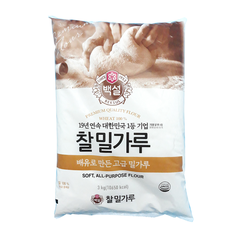 백설) 찰밀가루 3kg