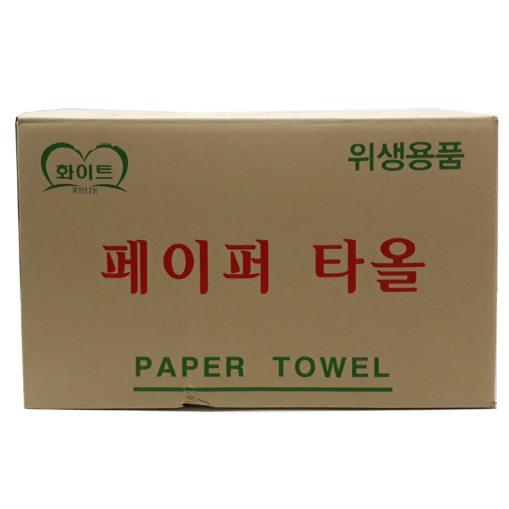 화이트) 페이퍼 핸드타올(4000매)