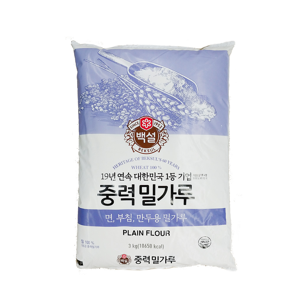 백설) 중력1등 밀가루 3kg