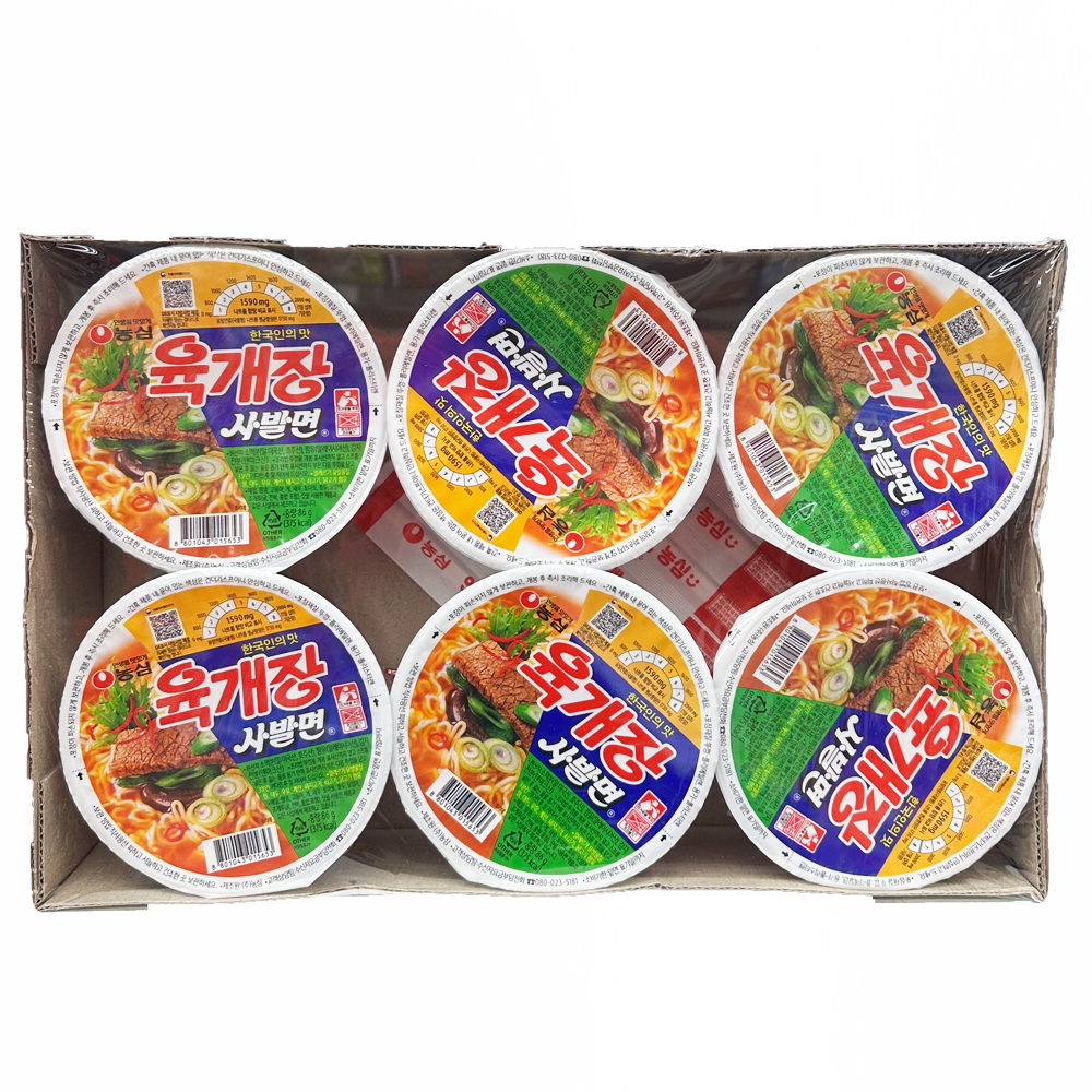 농심)육개장사발면 (6입)