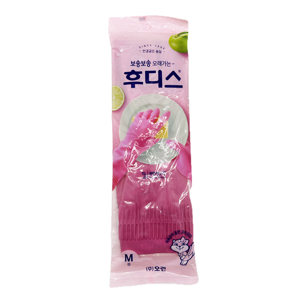 후디스고무장갑(M/분홍)