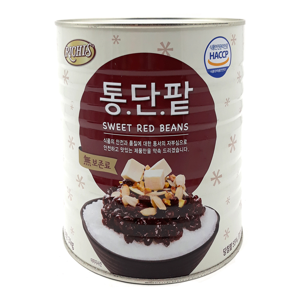 리치스) 통단팥/빙수팥 3kg