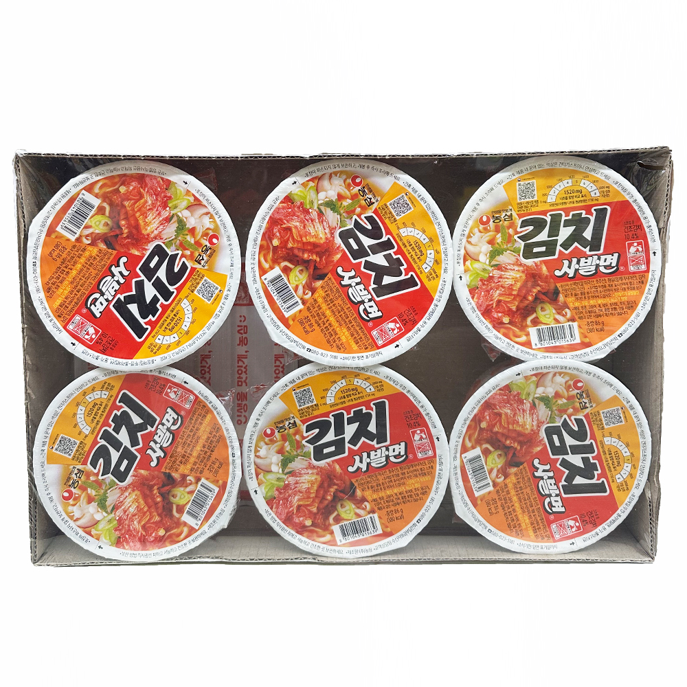 농심)김치사발면 (6입)