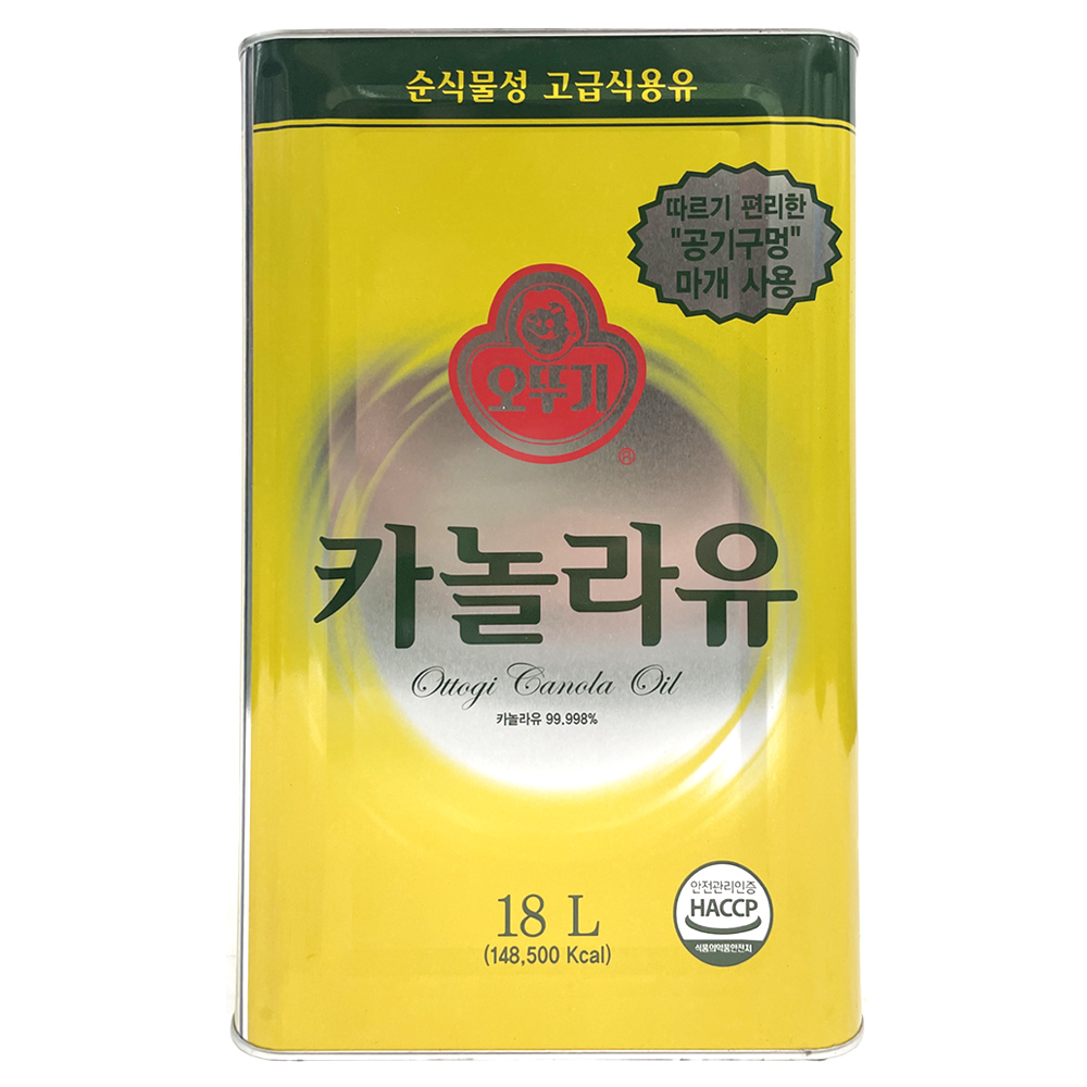 오뚜기) 프리미엄 카놀라유 18L